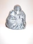 Hand Carved Soapstone Beaver with Baby 3"x3"x2.75