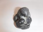 Hand Carved Soapstone Beaver with Baby 3"x3"x2.75