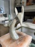 Hand Carved Soapstone Giraffe Sculpture Statue Decor