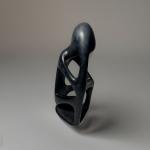 Soapstone Thinking Human Figure Sculpture from Kenya