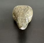 Signed Dimu Soapstone Eskimo Seal Carving