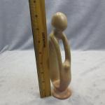 Parent and Child Embracing Soapstone Sculpture