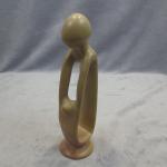 Parent and Child Embracing Soapstone Sculpture