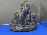 Wolf Sculpture - Vintage Canadian Soapstone Art