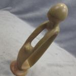 Parent and Child Embracing Soapstone Sculpture