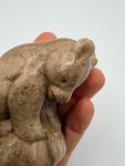 Brown Bear Soapstone Figurine for Nature Lovers