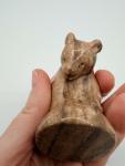 Brown Bear Soapstone Figurine for Nature Lovers