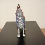 Colorful Wolf Soapstone Sculpture