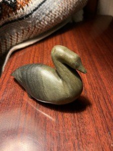 Inuit Soapstone Carving of Arctic Loon