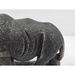 Soapstone Rhinoceros Figurine - African Wildlife Sculpture