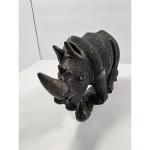 Soapstone Rhinoceros Figurine - African Wildlife Sculpture