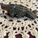Mini Green Soapstone Alligator Figurine from Peru