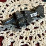 Mini Green Soapstone Alligator Figurine from Peru