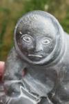 Inuit Soapstone Carving Figurine - 7.75
