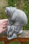 Inuit Soapstone Carving Figurine - 7.75