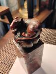 Chinese Soapstone Brown Animal Stamp Carving