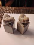 Vintage Chinese Soapstone Animal Stamp Set