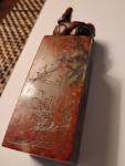 Chinese Soapstone Brown Animal Stamp Carving