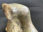 Inuit Soapstone Seal Carving by Eva Itulu