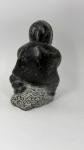 Inuit Art 1974 Soapstone Carving Sculpture