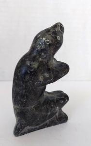 Vintage Soapstone Bear by Josie Papialuk 1975