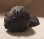 Handmade Soapstone Wolf Carving Sculpture