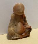 Chinese Smiling Buddha Soapstone Carving Sculpture