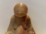 Chinese Smiling Buddha Soapstone Carving Sculpture