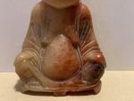 Chinese Smiling Buddha Soapstone Carving Sculpture