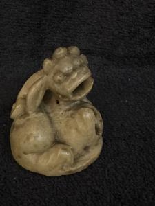 Foo Dog Soapstone Guardian Lion Statue