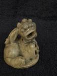 Foo Dog Soapstone Guardian Lion Statue