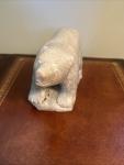 Inuit Soapstone Bear Sculpture - Vintage 4.5" H