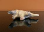 Vintage Soapstone Carved Rhinoceros Figurine 4.5”