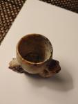 Soapstone Brush Pot with Monkey Design