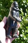 Inuit Hand-Carved Soapstone Figurine - 5.75