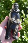 Inuit Hand-Carved Soapstone Figurine - 5.75