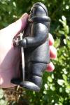 Inuit Hand-Carved Soapstone Figurine - 5.75