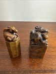 Dragon Goat Zodiac Carving - Chinese Soapstone Figurine