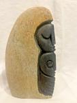 Northwest Coast Style Soapstone Stacked Faces 7.2