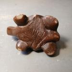 Painted Soapstone Turtle Butterfly Paperweight 3.5