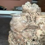 Antique Hand-Carved Chinese Soapstone Double Vase