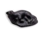 Inuit Soapstone Otter Sculpture by Abraham Pov