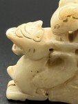 Handcarved Chinese Soapstone Dragon Figurines