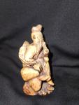 Antique Chinese Soapstone Figure Sculpture