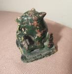 Hand-Painted Antique Chinese Soapstone Animal Statue