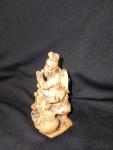 Antique Chinese Soapstone Figure Sculpture