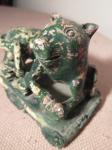 Hand-Painted Antique Chinese Soapstone Animal Statue