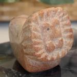 Kisii Soapstone Lion Figurine - 2” Cat Statue