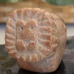 Kisii Soapstone Lion Figurine - 2” Cat Statue