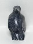 Vintage Canadian Inuit Carved Soapstone Bird Figurine Statue Signed